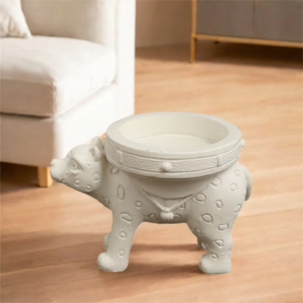 Cute Leopard Candlestick Animal Handmade Tea Light Candle Stand
