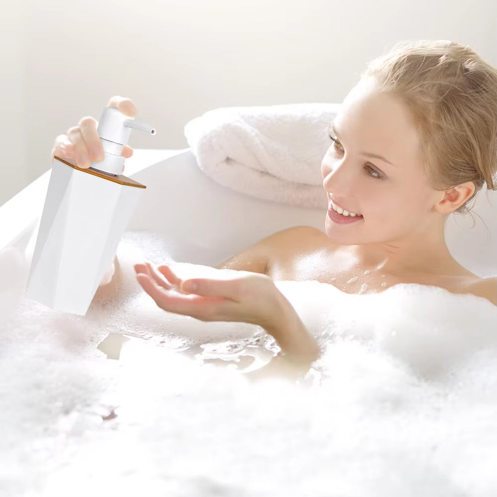 Bathroom Accessory Set, 8PCS Bathroom Sets With Cup Holder Soap Dish Dispenser Trash Toilet Brush Bathroom Supplies Home Bathroom Accessories Sets