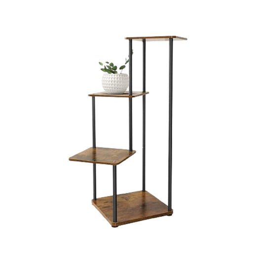 4 Tier Plant Stand Wooden Shelves
