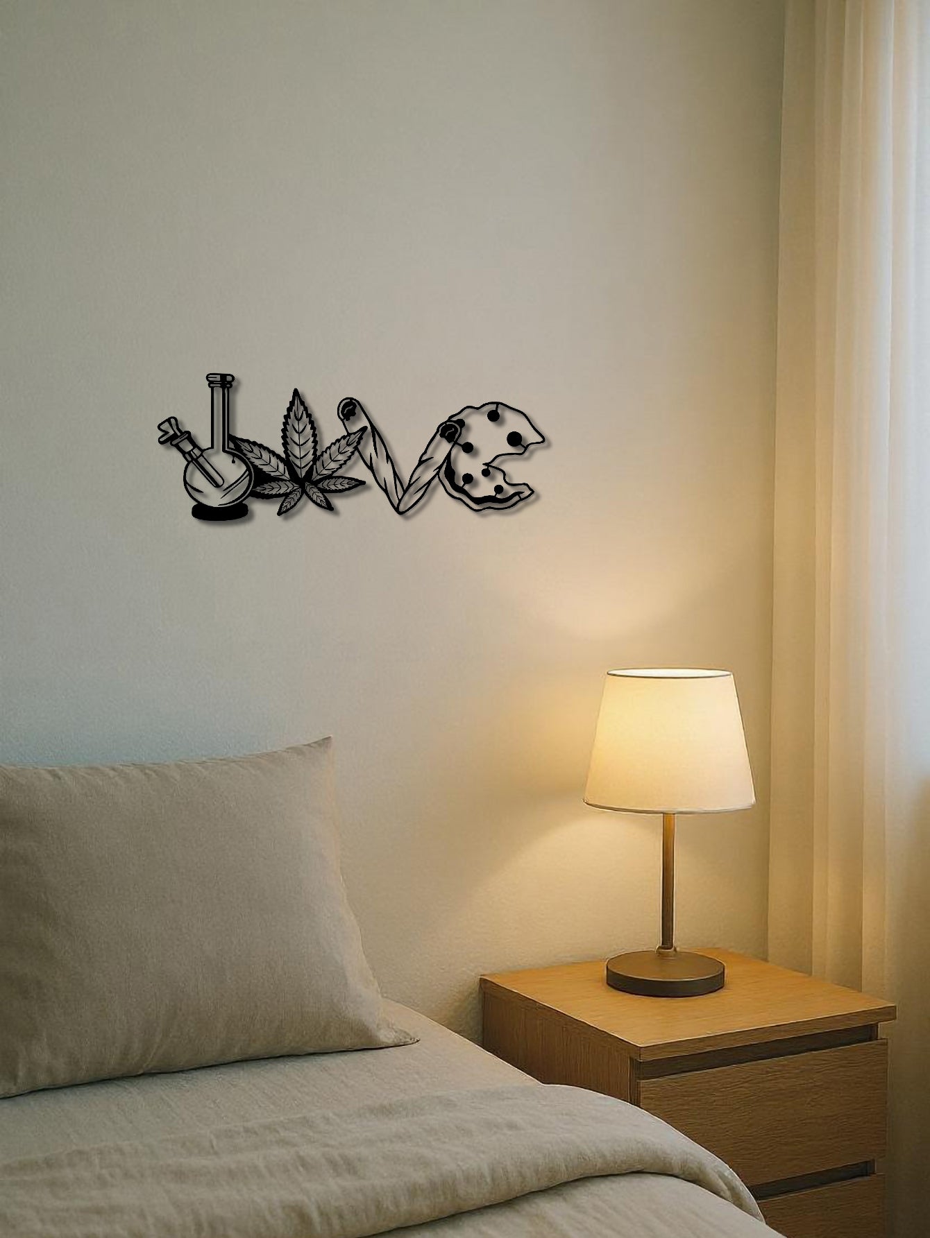 LOVE Metal Letter Wall Pendant - Versatile Decor For Living Room, Bedroom