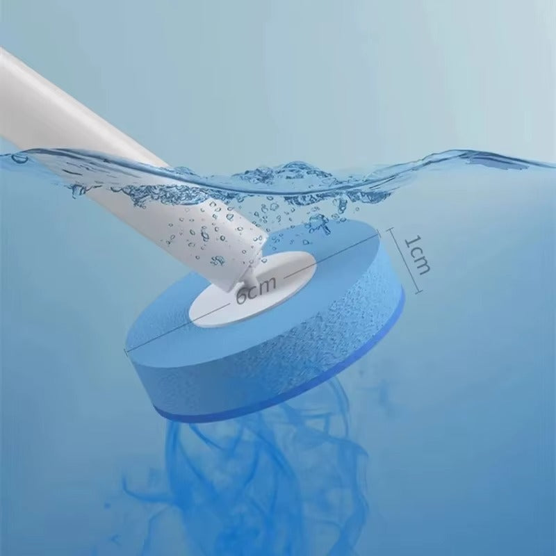 48 PCS Disposable Toilet Brush Refills Foam Cleaning Sponges Heads Bathroom Accessories