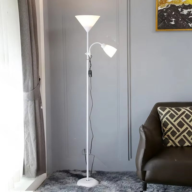 Adjustable Floor Lamp – Black Double-Headed Standing Lamp 170cm Tall